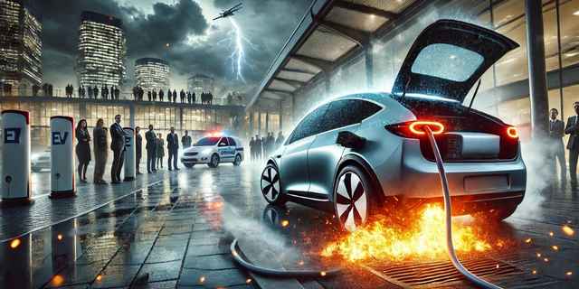 Electric Cars Explode When Flooded